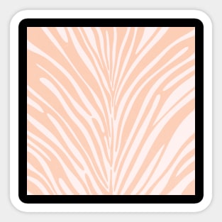 Pink Peach Zebra Animal Print Boho Sticker